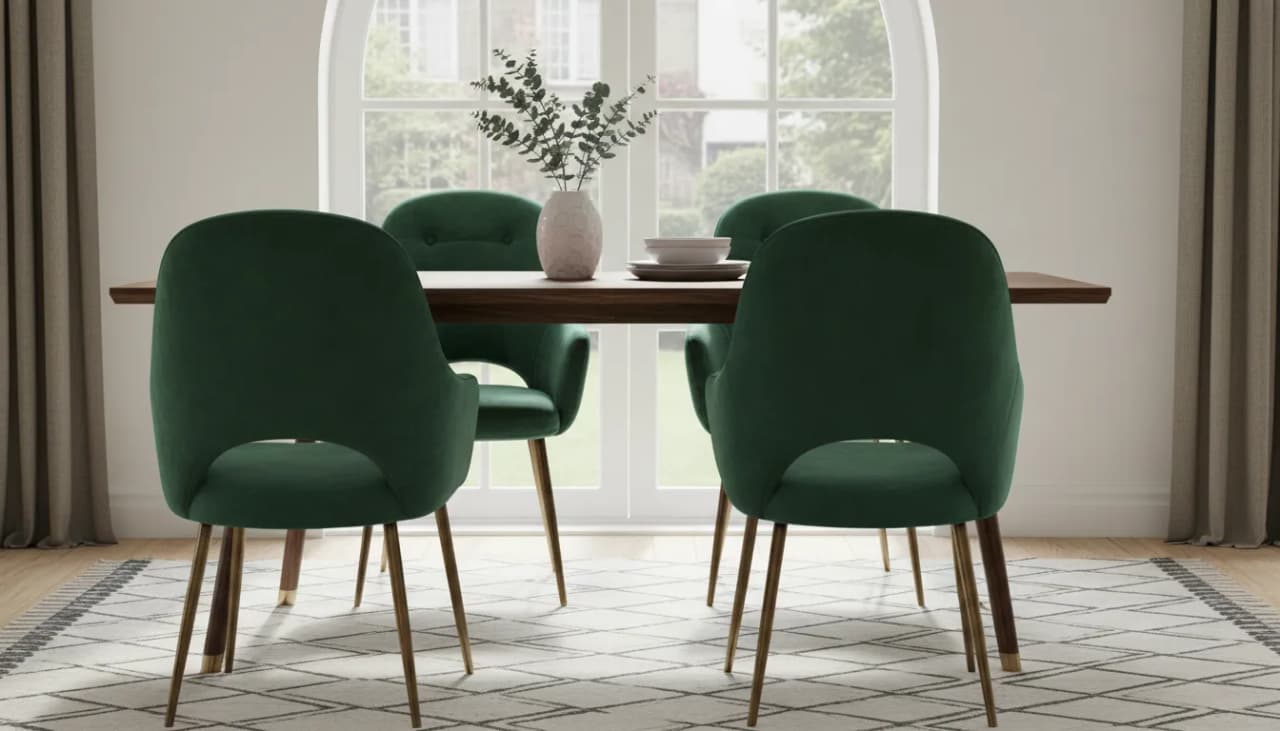 Velvet dining chairs: comfort, elegance, refinement Cover
